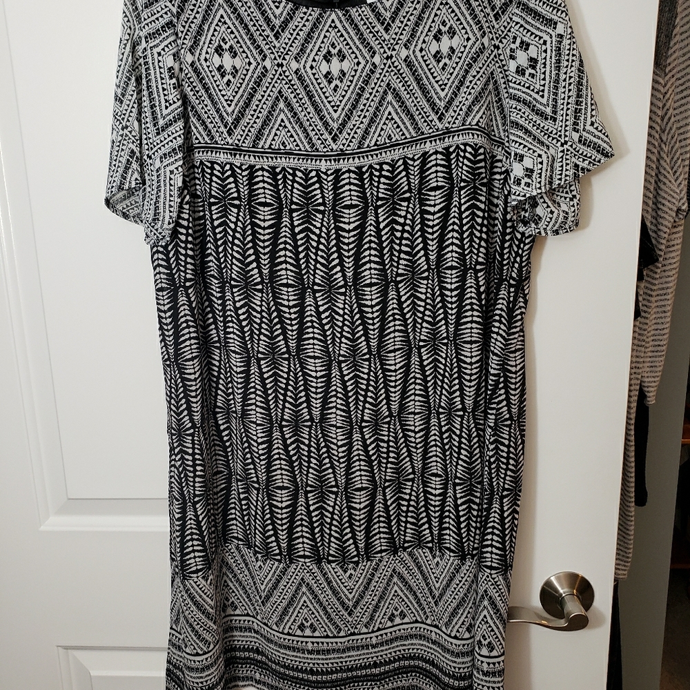 Black and pattern Dress